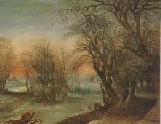Denys Van Alsloot Winter Landscape (mk05) oil painting